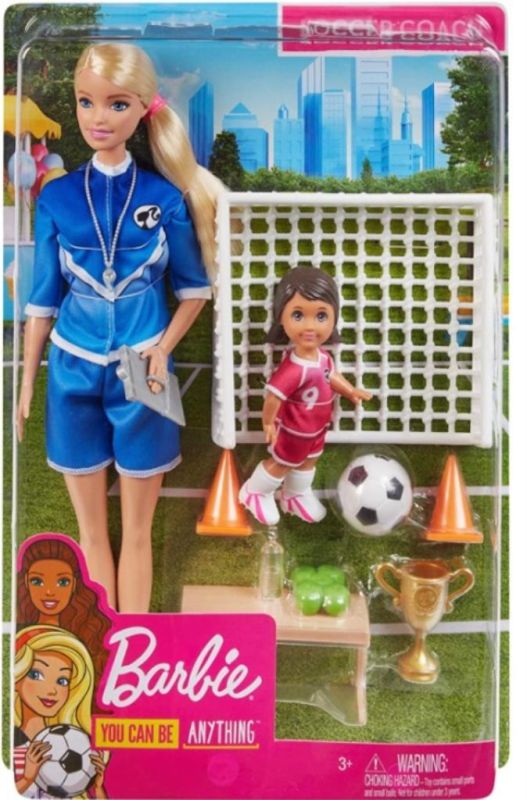 Κούκλα Barbie you can be anything - Προπονήτρια Ποδοσφαίρου και ΣΕΤ