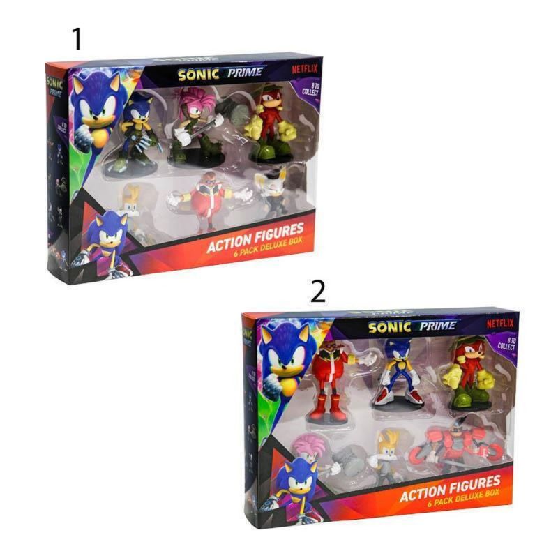 Sonic Prime - 6 Pack Deluxe Box (S1) Action Figures