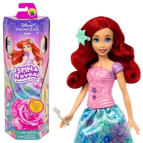 Mattel Disney Princess: Spin Reveal - Ariel Doll (HTV88)