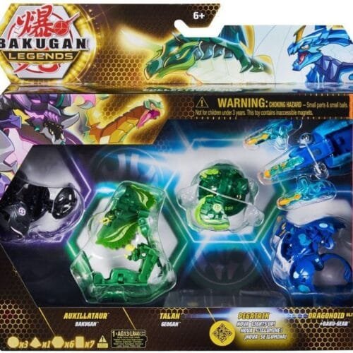 Spin Master Bakugan: Legends Collection Pack - Nova + Ultra + Geogan + Bakugan - Maxodon/Hyenix/Hanoj/Nillious Ultra (20140073)