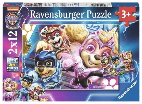 Ravensburger Puzzle: Paw Patrol The Mighty Movie (2x12pcs) (5721)