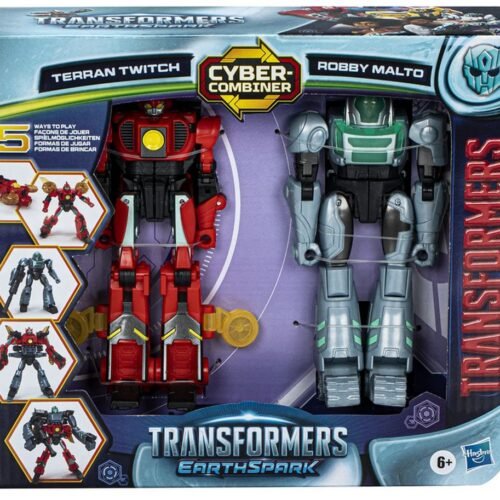 Hasbro Transformers Earthspark: Cyber-Combiner - Terran Twitch Robby Malto Action Figures (F8438)