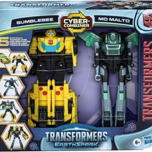 Hasbro Transformers Earthspark: Cyber-Combiner - Bumblebee Mo Malto Action Figures (F8439)