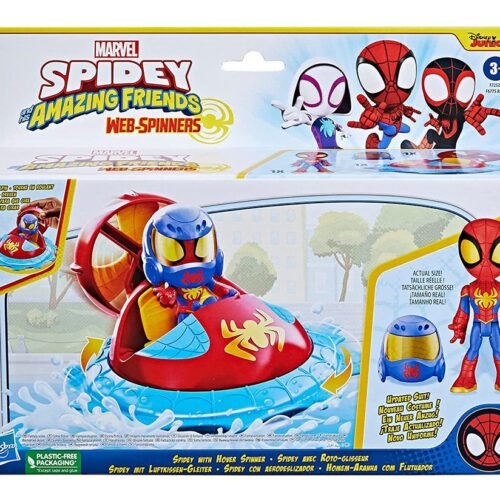 Hasbro Marvel: Spidey and his Amazing Friends - Web-Spinners - Spidey with Hover Spinner Vehicle (F7252)