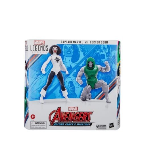 Hasbro Fans Marvel Avengers: Legends Series (60th Anniversary) - Beyond Earths Mightiest - Captain Marvel Vs. Doctor Doom Action Figures (15cm) (F7086)