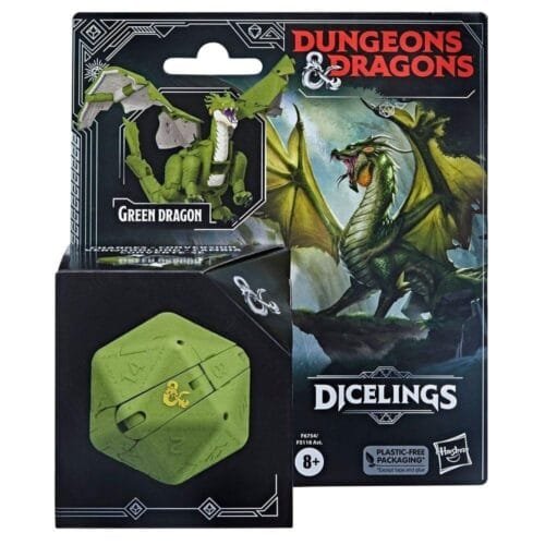 Hasbro Fans Dungeons Dragons Honor Among Thieves: Dicelings - Green Dragon (F6754)