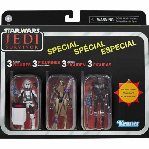 Hasbro Fans - Disney Star Wars Jedi Survivor: The Vintage Collection - 3 Action Figures Multipack (F5564)