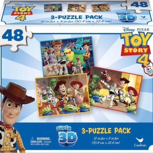 Spin Master Toy Story 4 - 3 Puzzle PackSuper Super 3D (Lenticula) (48pcs x 3) (6052966)