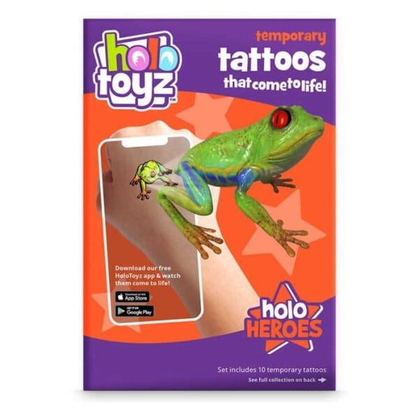 HoloToyz – Holo Heroes Augmented Reality Τατουάζ Επαυξημένης πραγματικότητας που ζωντανεύουν σε κινούμενα σχέδια