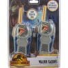 eKids Jurrasic World FRS Deluxe Walkie Talkies για παιδιά & ενήλικες με ενσωματωμένο μεγάφωνο και εμβέλεια 150 μέτρων (JW-212) (Μπλε/Γκρι)
