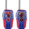eKids Spiderman Walkie Talkies για παιδιά & ενήλικες με ενσωματωμένο μεγάφωνο και εμβέλεια 150 μέτρων (SM-212v2) (Μπλε/Γκρι/Κόκκινο)