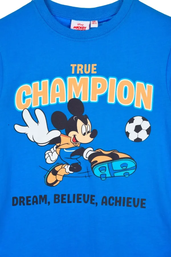 paidiko_mplouzaki_kontomaniko_mickey_mple_BeHero_2 Παιδικό Μπλουζάκι Mickey Mouse "True Champion"