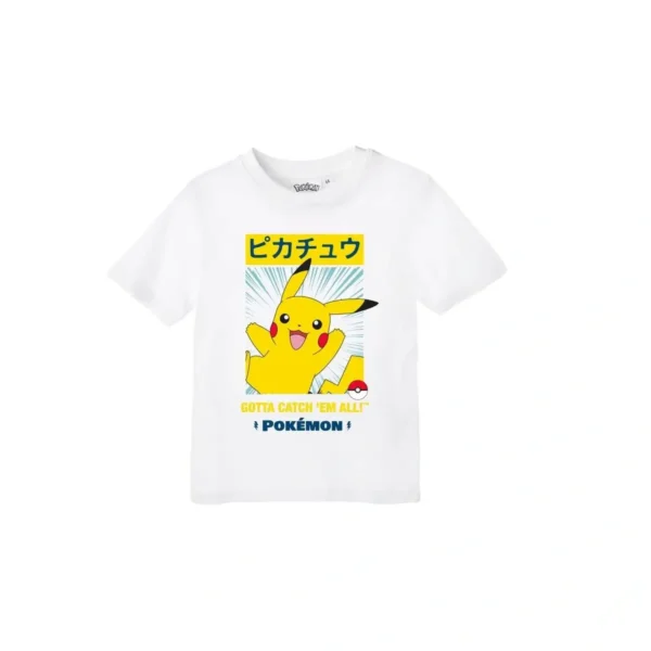 paidiko_mplouzaki_pokemon_aspro_BeHero Παιδική Μπλούζα Pokémon Pikachu