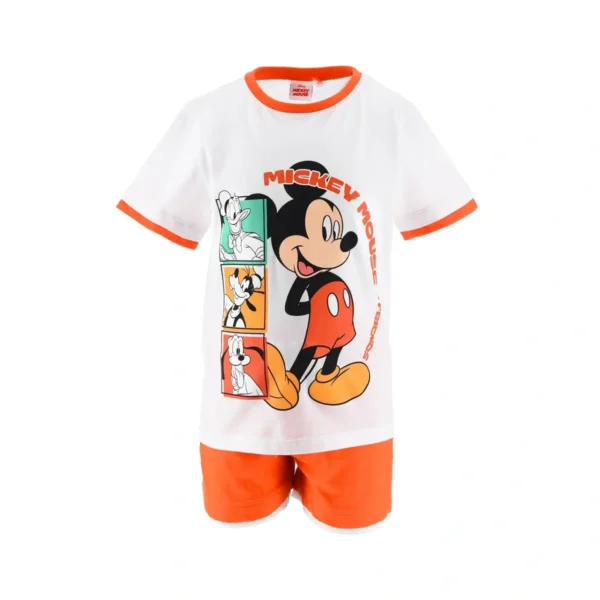 paidiko_set_mickey_aspro_portokali_BeHero Παιδικό Σετ Mickey Mouse