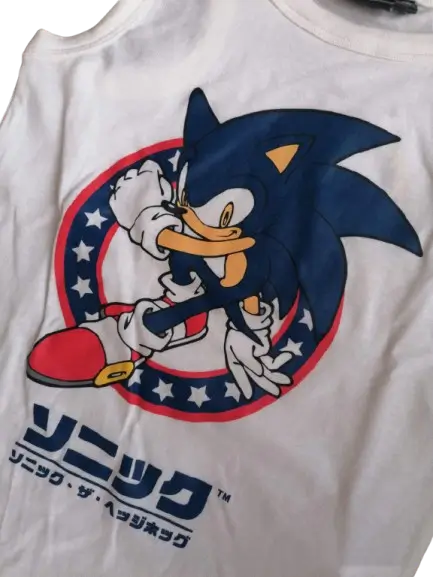 paidiko_mplouzaki_amaniko_leuko_sonic_BeHero_2 Παιδική Αμάνικη Μπλούζα Sonic